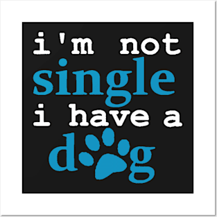 Single dog T-shirt Posters and Art